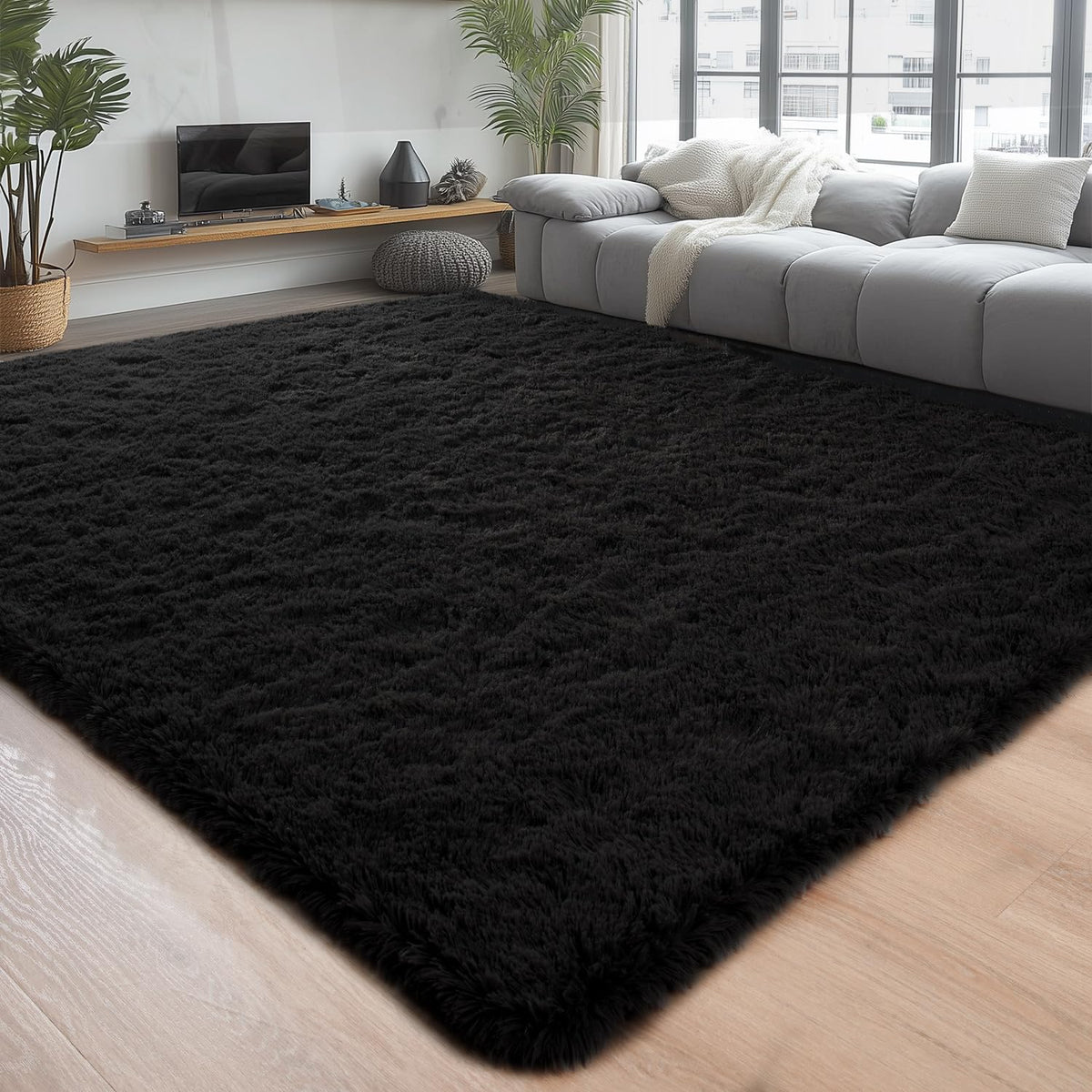 Chicrug Soft Area Rugs for Bedroom Living Room Plush Fluffy Rug 6x9