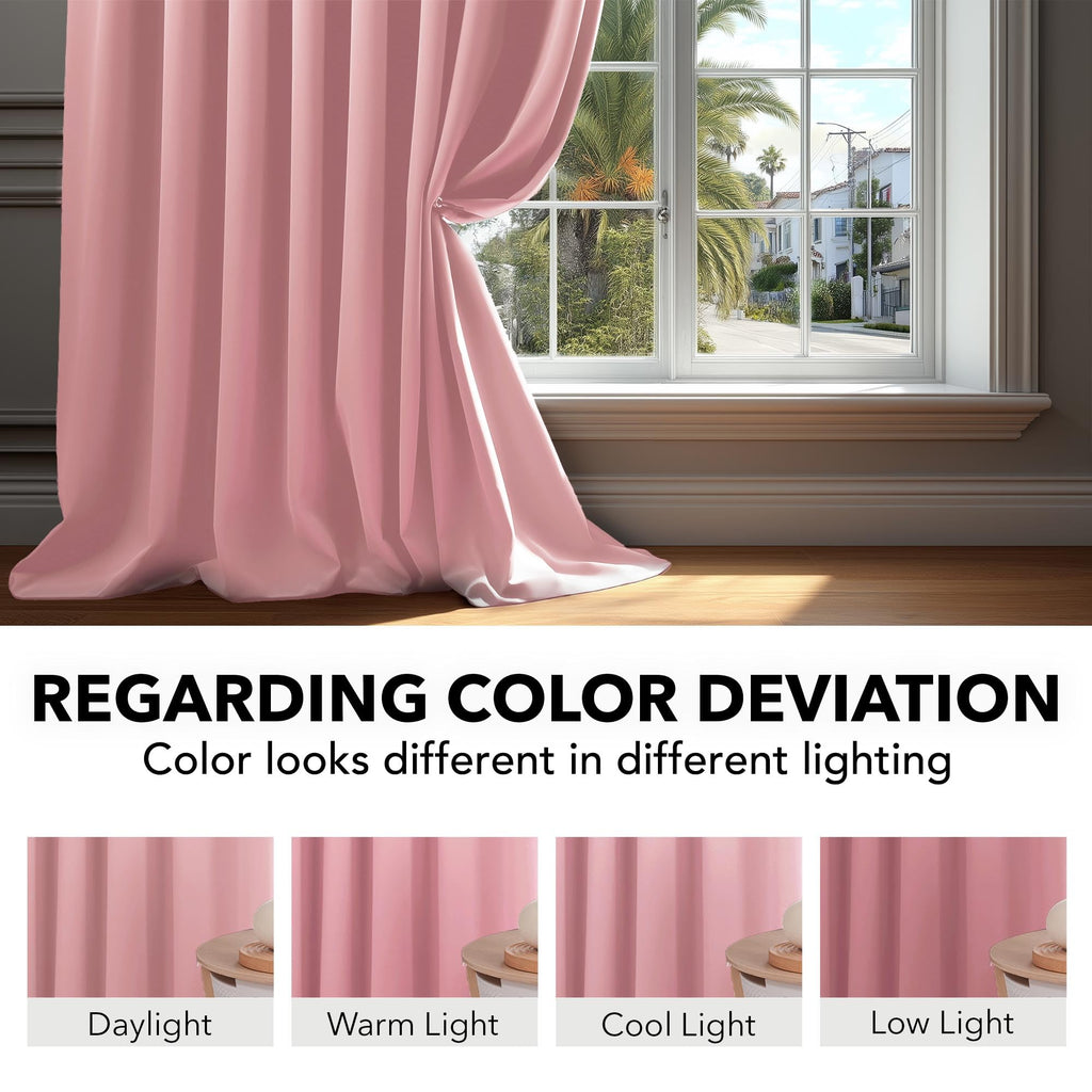 Deconovo Blackout Curtains for Bedroom 108 Inches Long