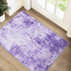 RELEANY Washable 2'x3' Abstract Area Rug for Living Room Purple