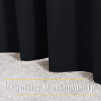 NICETOWN Black Out Curtains for Bedroom 84 inches Long - Light Reducing Thermal Insulated Solid Grommet Curtains/Panels/Drapes for Living Room (Set of 2, W52 x L84)