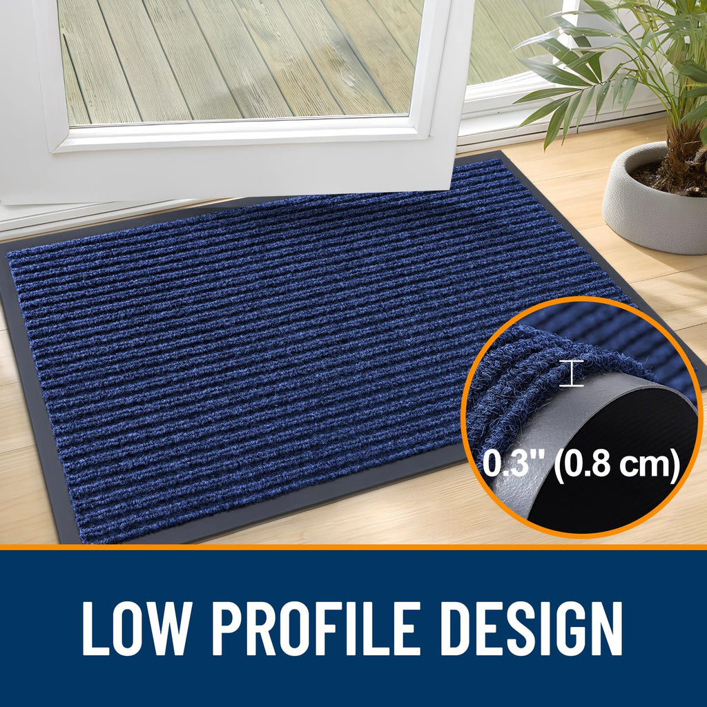 OLANLY 2-Pack Front Door Mats 59x23, Waterproof Heavy-Duty Doormats