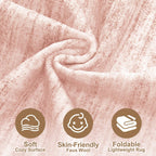 Nakagishi Boho 5x8 Area Rug Living Room Rugs Machine Washable Pink