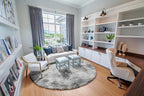 ONASAR Tie-Dyed Light Grey Round Area Rugs 6ft, Ultra Soft Bedroom Circle Rug for Kids Girls Boys Teen Room, Fluffy Plush Shaggy Carpet Floor Mats for Dorm Nursery Living Room Playroom Home Decor