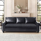 Leather Look Couch Cushion Covers Sofa Seat Slipcovers Sets Couches Furniture Protector for Sectional Armchair Loveseat Pets Kids Stretch Spandex Fabric (2 Cushion Sofa, Dark Grey)
