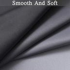 SimpleHome Ombre Curtains 52 x 63 Inch for Bedroom 2 Panels, Gradient Grey White to Black Light Blocking Thermal Insulated Grommet Room Darkening Window Curtain/Drapes for Living Room