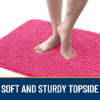 OLANLY Dog Door Mat for Muddy Paws 30x17, Super Absorbent Chenille Mud Mat
