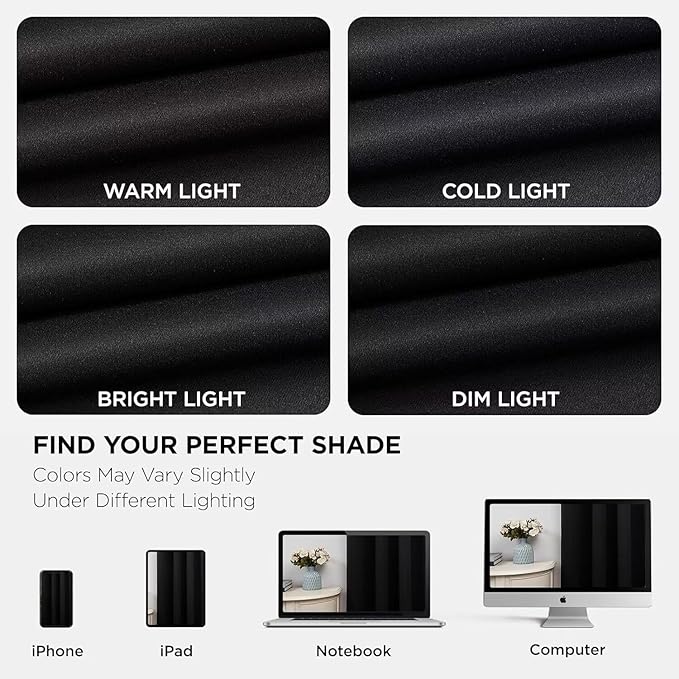 Joydeco Blackout Curtains for Bedroom 95 Inch, Black Curtains with Grommets, Noise Reducing Energy Saving Wrinkle-Free Thermal Insulated & Room Darkening Drapes for Living Room, 2 Panels