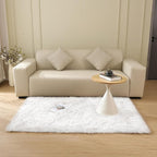 ORINOVA White Faux Sheepskin Shaggy Fur Rug for Living Room Soft Plush Machine Washable Fluffy 4x6 Area Rugs for Bedroom Nursery Rug