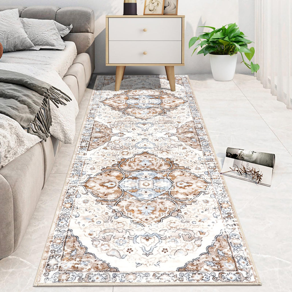 HEBE Hallway Runner Rug 2'x6', Washable Non Slip Kitchen Rug Runner