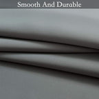 SimpleHome Ombre Room Darkening Curtains for Living Room, Light Blocking Gradient Gray to Grey White Thick Thermal Insulated Grommet Window Curtains/Drapes for Bedroom, 2 Panels, 52x84 inches Length
