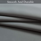 SimpleHome Grey to Grey White Ombre Room Darkening Curtains 72 Inch