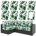 hyha 8Pcs Patio Cushion Covers, Stretch Outdoor Couch Cushion Covers