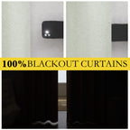 NICETOWN 100% Absolutely Blackout Linen Curtains with Thermal Insulated White Liner, Sage Green, W52, 2 Pieces, Noise Reducing Textured Linen Look Curtains for Windows 92 inch Length for Classroom