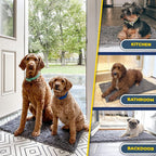 Muddy Mat® | Super Water Absorbent Door Mat Indoor, Microfiber Quick Dry Chenille Entryway Rug, Slip Resistant Front Door Mat, Indoor Mats for Entryway, Machine Washable Pet Rug, Grey 24"x36"