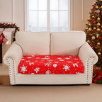 Smiry Printed Couch Cushion Covers, Stretch Soft Couch Covers for Sofa, Washable Non-Slip Sofa Slipcover Furniture Protector for Indoor and Outdoor (Medium,Red)