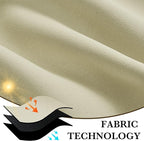 RYB HOME 100% Blackout Short Curtains for Small Window, Thermal Insulated