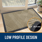 OLANLY Front Door Mat Outside Entrance 33x21, Waterproof Heavy-Duty Doormat