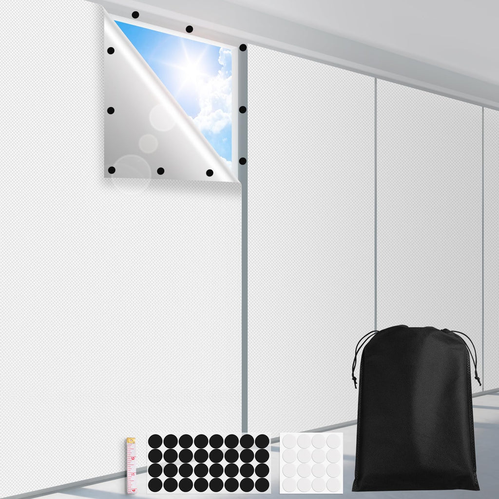FADOTY 100% Blackout Curtains, 57"x 118" Portable Black Out Window Cover