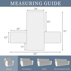 ISSUNTEX Double Protection 100% Waterproof Chair Sofa Covers for Living Room, Reversible Furniture Protector for Dogs, Pets, Kids (Chair, Greyish Green/Beige)