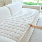 Couch Covers for Dogs Washable, Non Slip Couch Covers for Loveseat Sofa Pet Friendly, Soft Fuzzy Sofa Covers for Pet, Dog Couch Cover Furniture Protector(1PC,Beige White,27.6"x70.9")