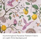 Topfinel Pink Curtains 102 Inches Long Cute Sound Dampening Pretty Vintage Elegant Whimsical Floral Hummingbird Dusty Rose Drapes for Girls Kids Room Aesthetic Living Room 2 Panels