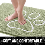 Smiry Dog Door Mat for Muddy Paws, Absorbent Non Slip Dirt Trapper, 59x35