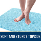 OLANLY Dog Door Mat for Muddy Paws 59x32, Super Absorbent Chenille Mud Mat