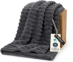 Bedsure GentleSoft Grey Fleece Twin Blanket for Couch -Cozy Soft Blankets for Women, Cute Small Throws for Girls, 60x80 Inches