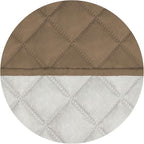 PureFit Reversible Quilted Sofa Cover, Water Resistant Slipcover Furniture Protector, Washable Couch Cover with Non Slip and Elastic Straps for Kids, Dogs, Pets (Oversized Chair, Camel/Ivory)
