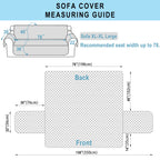 Luxshare Home Reversible Oversized Sofa Covers, XL Sofa, Huntergreen/Sage
