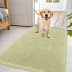 OLANLY Dog Door Mat for Muddy Paws 44x32, Super Absorbent Chenille Mud Mat