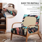 Outdoor Cushion Covers Set,8PCS Patio Furniture Couch Seat Slipcovers, Replacement for Sofa Sectional Chair(Cover，Only)