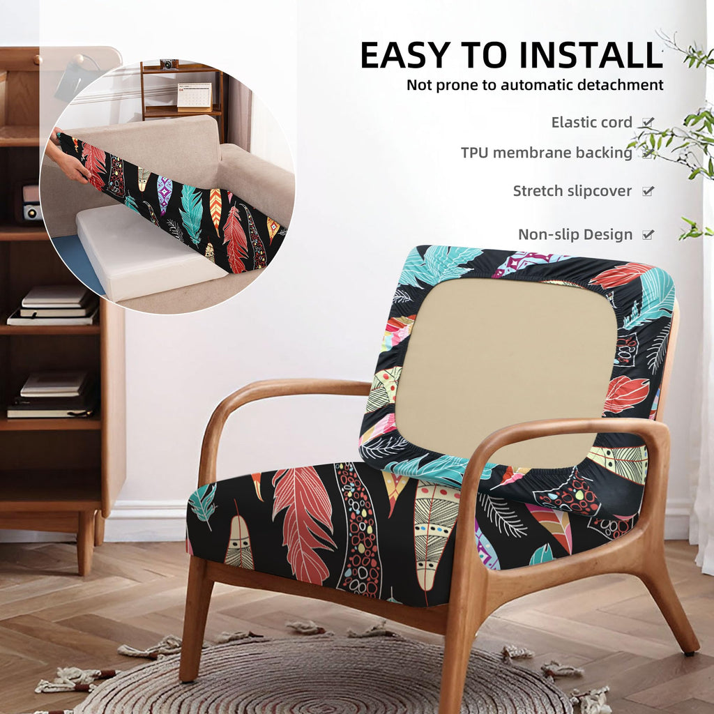 SUKAIKEQA 8PCS Patio Cushion Covers.Patio Furniture Couch SeatSlipcovers