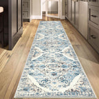 HEBE Hallway Runner Rug 2'8''x12', Washable Non Slip Kitchen Rug Runner