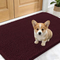 OLANLY Dog Door Mat for Muddy Paws 30x17, Super Absorbent Chenille Mud Mat