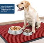 OLANLY Front Door Mat Indoor Outdoor Entrance, 2-Pack 59 x 34 Inch, Waterproof Heavy Duty Doormat, Fade Resistant, Low Profile, Easy Clean Patio Porch Welcome Floor Mats for Entry, Red