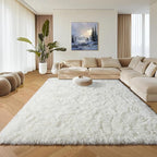 ONASAR Cream White 8x10 Area Rugs for Living Room, Large Fluffy Shag Bedroom Rug, Ivory Soft Plush Thick Shaggy Big Floor Carpet for Kids Boy and Girls Teen Dorm Nursery Indoor Home Decor
