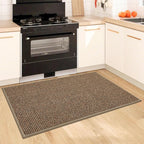 BEQHAUSE Kitchen Rugs 32"x48", Non-Slip Kitchen Mats for Floor, Taupe