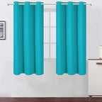LEMOMO Teal Thermal Blackout Curtains/38 x 63 Inch/Set of 2 Panels Room Darkening Curtains for Bedroom