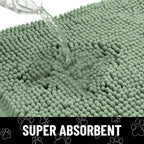 Smiry Dog Door Mat for Muddy Paws, Absorbent Non Slip Dirt Trapper, 48x30