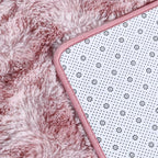Deerhoo Large Shag Area Rugs 6 x 9, Tie-Dyed Plush Fuzzy Rugs for Living Room, Ultra Soft Fluffy Furry Rug for Bedroom, Indoor Carpet Nursery Rugs for Kids Room Home Decor, Pink Purple
