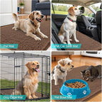 OLANLY Dog Door Mat for Muddy Paws 34x21, Super Absorbent Chenille Mud Mat