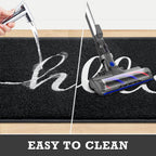 Black Door Mat Welcome Mats Outdoor Indoor Doormat for Entryway Floor Mat