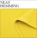 NICETOWN Bedroom Curtain Panels Draperies, Thermal Insulated Solid Grommet Curtains/Drapes (Bright Yellow, 1 Pair, 55 by 68-inch)