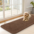 OLANLY Dog Door Mat for Muddy Paws 47x17, Super Absorbent Chenille Mud Mat