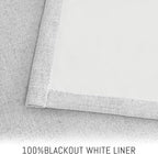 Yakamok White Linen Textured Curtains 72 Inches Long for Living Room