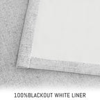 Yakamok White Linen Textured Curtains 63 Inches Long for Living Room