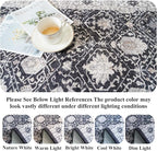 Hallway Washable Runner Rug - 2'6x12 Kitchen Rugs Entryway Rug Runner Vintage Soft Floor Mat Non Slip Indoor Farmhouse Carpet for Bathroom Living Room Bedroom (2'6''x12', Black)
