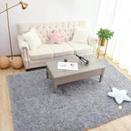 Chicrug Soft Area Rugs for Bedroom Living Room Plush Fluffy Rug 9x12 Feet, Shag Furry Area Rug Carpet Non Shedding for Nursery Children Kids Girls Room Home Decorative, Grey