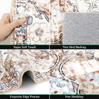 HEBE Hallway Runner Rug 2'x6', Washable Non Slip Kitchen Rug Runner